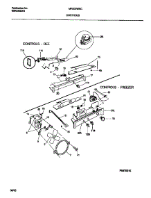 06 - Controls parts for Frigidaire Refrigerator MRS22WNCW0 from AppliancePartsPros.com