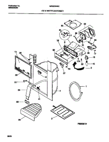 08 - Ice & Water Dispenser parts for Frigidaire Refrigerator MRS22WNCW0 from AppliancePartsPros.com