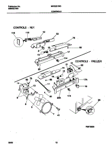06 - Controls parts for Frigidaire Refrigerator MRS20HNGW2 from AppliancePartsPros.com