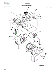 09 - Ice Container / Drive parts for Frigidaire Refrigerator MRS22WNCW0 from AppliancePartsPros.com