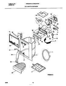 09 - Ice & Water Dispenser parts for Frigidaire Refrigerator MRS22WRCW2 from AppliancePartsPros.com