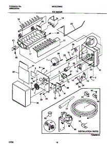 10 - Ice Maker parts for Frigidaire Refrigerator MRS22WNGD3 from AppliancePartsPros.com