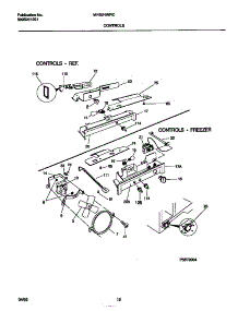 07 - Controls parts for Frigidaire Refrigerator MRS24WRCD2 from AppliancePartsPros.com