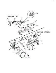 06 - Controls parts for Frigidaire Refrigerator MRS24WRCW0 from AppliancePartsPros.com