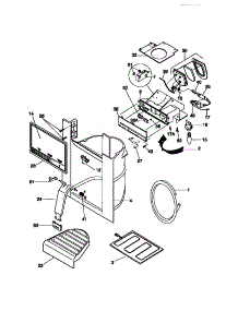 08 - Ice And Water Dispenser parts for Frigidaire Refrigerator MRS24WRCW0 from AppliancePartsPros.com
