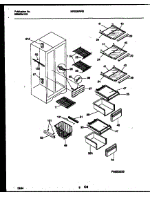 05 - Shelves And Supports parts for Frigidaire Refrigerator MRS26WRBW0 from AppliancePartsPros.com