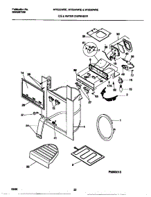10 - Ice & Water Dispenser parts for Frigidaire Refrigerator MRS24WRED1 from AppliancePartsPros.com