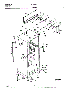 03 - Cabinet parts for Frigidaire Refrigerator MRT13CRED0 from AppliancePartsPros.com
