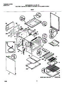 04 - Body parts for Frigidaire Range MGF355BGDA from AppliancePartsPros.com