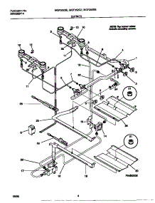 03 - Burner parts for Frigidaire Range MGF352CESA from AppliancePartsPros.com