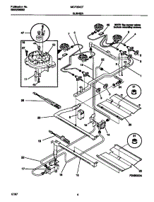 03 - Burner parts for Frigidaire Range MGF354CFSA from AppliancePartsPros.com