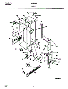 04 - Cabinet parts for Frigidaire Refrigerator MRS20WRFD0 from AppliancePartsPros.com