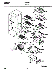05 - Shelves parts for Frigidaire Refrigerator MRS20WRFD0 from AppliancePartsPros.com
