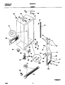 04 - Cabinet parts for Frigidaire Refrigerator MRS20HRAWD from AppliancePartsPros.com