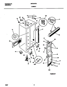 04 - Cabinet parts for Frigidaire Refrigerator MRS20HRAW7 from AppliancePartsPros.com