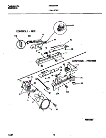 06 - Controls parts for Frigidaire Refrigerator MRS20HRAW7 from AppliancePartsPros.com