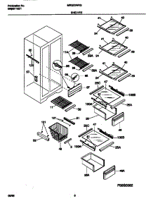 05 - Shelves parts for Frigidaire Refrigerator MRS20WRGD0 from AppliancePartsPros.com