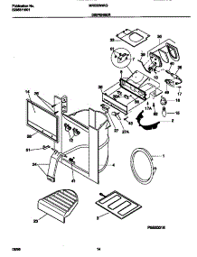 08 - Ice Dispenser parts for Frigidaire Refrigerator MRS20WRGD0 from AppliancePartsPros.com