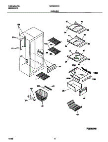 05 - Shelves parts for Frigidaire Refrigerator MRS22WHHD0 from AppliancePartsPros.com