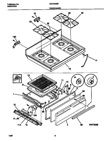 05 - Top / Drawer parts for Frigidaire Range MGF324SEDD from AppliancePartsPros.com