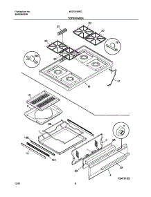 09 - Top / Drawer parts for Frigidaire Range MGF316WGSJ from AppliancePartsPros.com