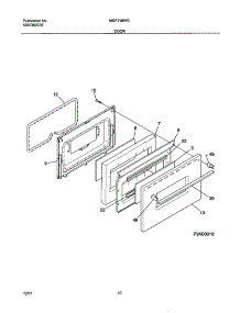 11 - Door parts for Frigidaire Range MGF316WGSJ from AppliancePartsPros.com