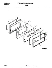 07 - Door parts for Frigidaire Range MGF324SEDB from AppliancePartsPros.com