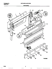 02 - Backguard parts for Frigidaire Range MGF324WBSD from AppliancePartsPros.com