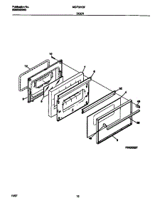 06 - Door parts for Frigidaire Range MGF331BFWB from AppliancePartsPros.com