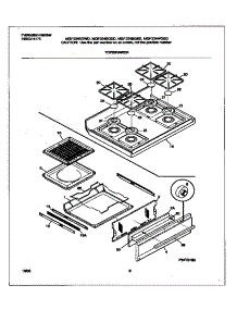 05 - Top / Drawer parts for Frigidaire Range MGF334BGWD from AppliancePartsPros.com