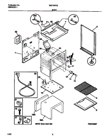 04 - Body parts for Frigidaire Range MGF345CESE from AppliancePartsPros.com