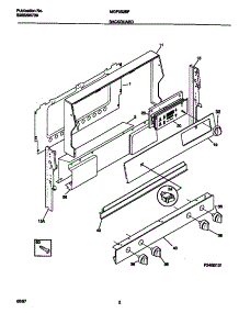 02 - Backguard parts for Frigidaire Range MGF352BFWA from AppliancePartsPros.com