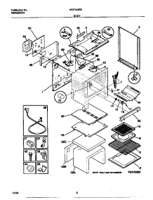 04 - Body parts for Frigidaire Range MGF352BEWC from AppliancePartsPros.com