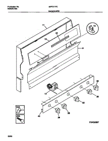 02 - Backguard parts for Frigidaire Range MPF311PCDA from AppliancePartsPros.com