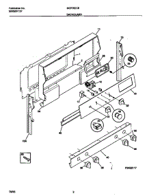 02 - Backguard parts for Frigidaire Range MGF352CESB from AppliancePartsPros.com