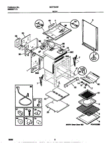 04 - Body parts for Frigidaire Range MGF354SEWC from AppliancePartsPros.com