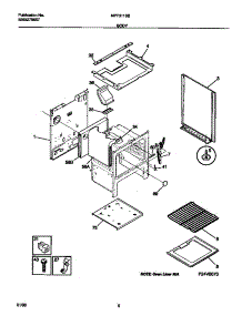 04 - Body parts for Frigidaire Range MPF311SBWB from AppliancePartsPros.com