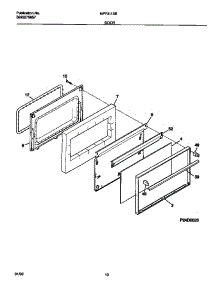 06 - Door parts for Frigidaire Range MPF311SBWB from AppliancePartsPros.com