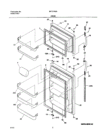 03 - Doors parts for Frigidaire Refrigerator BRT21R6AQ3 from AppliancePartsPros.com