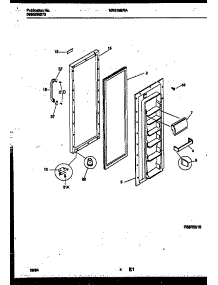 03 - Refrigerator Door Parts parts for Frigidaire Refrigerator MRS19BRAW1 from AppliancePartsPros.com