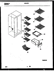 05 - Shelves And Supports parts for Frigidaire Refrigerator MRS19BRAW1 from AppliancePartsPros.com