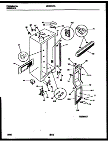 04 - Cabinet Parts parts for Frigidaire Refrigerator MRS22HRAD1 from AppliancePartsPros.com
