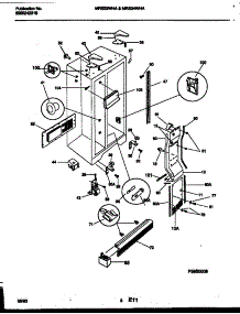 04 - Cabinet Parts parts for Frigidaire Refrigerator MRS22WHAW0 from AppliancePartsPros.com