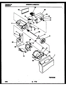 12 - Ice Dispenser parts for Frigidaire Refrigerator MRS22WHAW0 from AppliancePartsPros.com