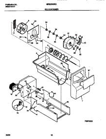 09 - Ice Container parts for Frigidaire Refrigerator MRS20WRGW2 from AppliancePartsPros.com