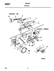 06 - Controls parts for Frigidaire Refrigerator MRS22WNED3 from AppliancePartsPros.com