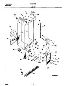 04 - Cabinet parts for Frigidaire Refrigerator MRS22WNGW7 from AppliancePartsPros.com