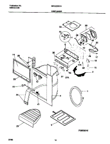 08 - Ice Dispenser parts for Frigidaire Refrigerator MRS22WHHD1 from AppliancePartsPros.com
