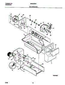 09 - Ice Container parts for Frigidaire Refrigerator MRS22WHHD1 from AppliancePartsPros.com