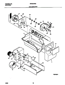 09 - Ice Container parts for Frigidaire Refrigerator MRS22WNGW7 from AppliancePartsPros.com